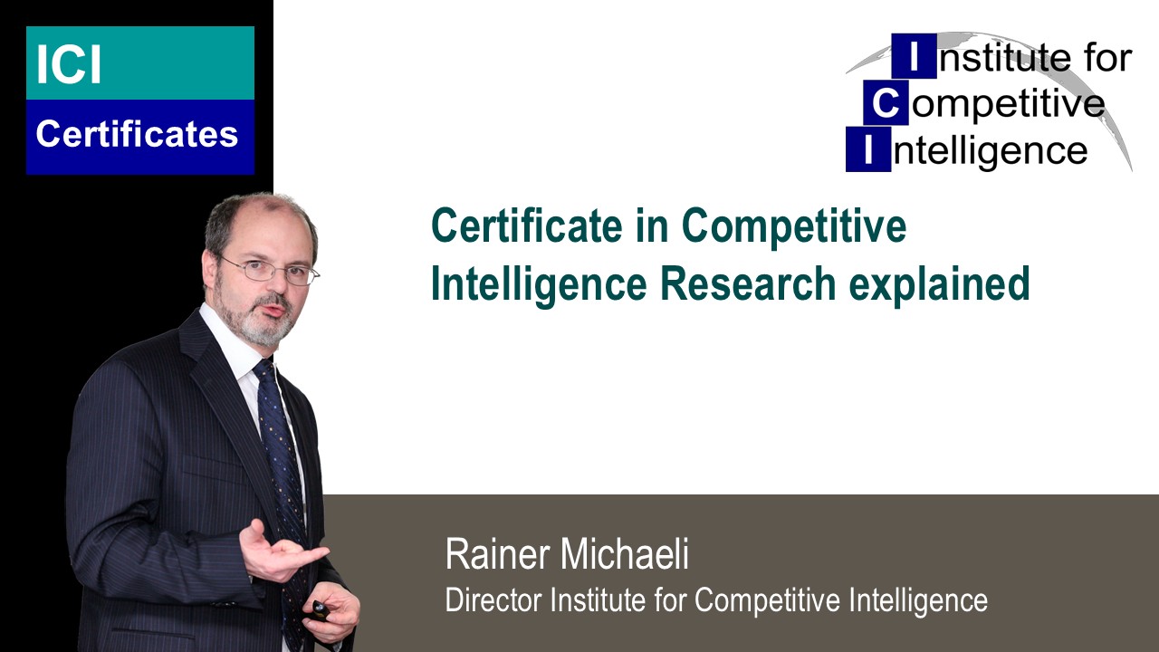 Fundamental Certificate Competitive Intelligence explained