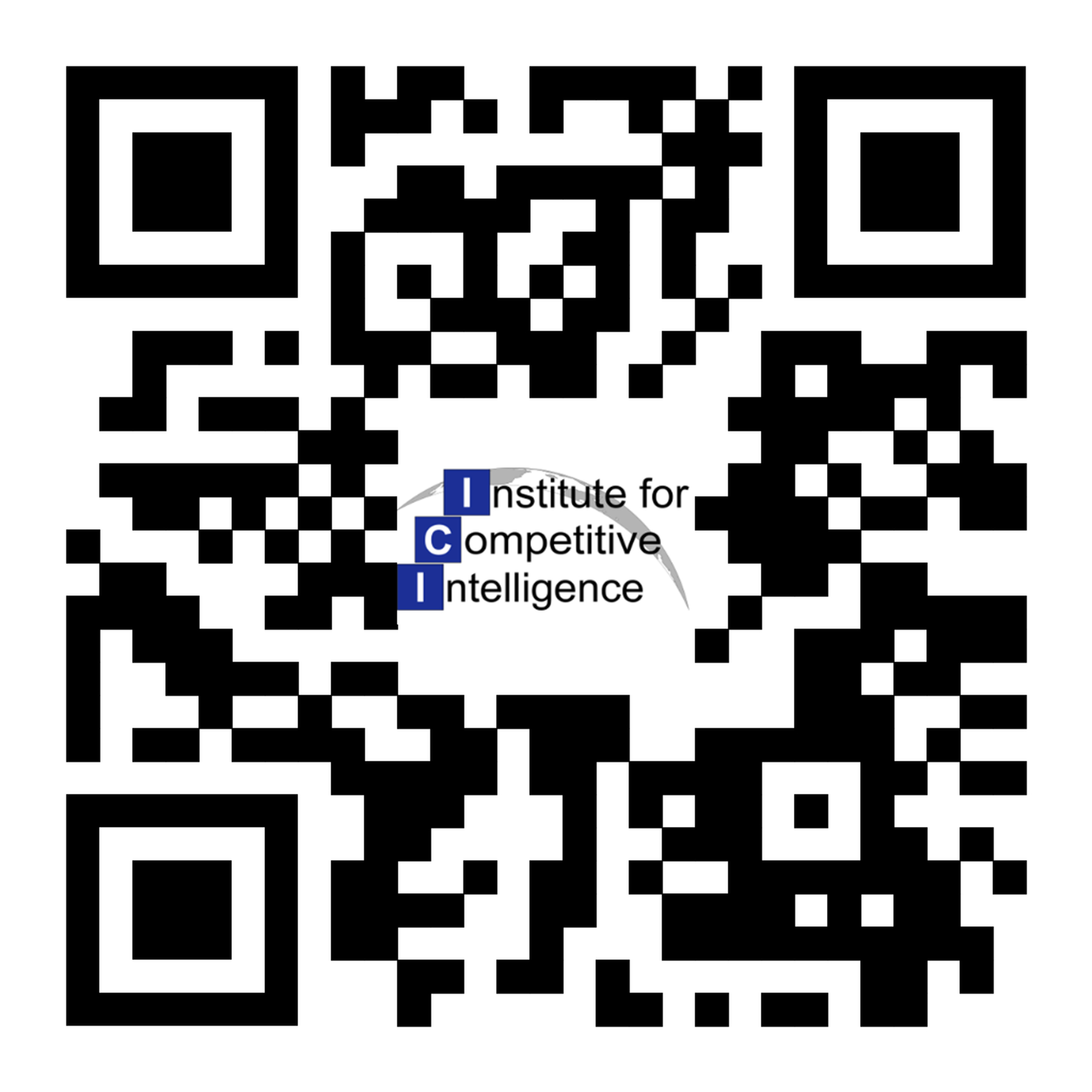 Certificate in Competitive Intelligence Research QR-Code