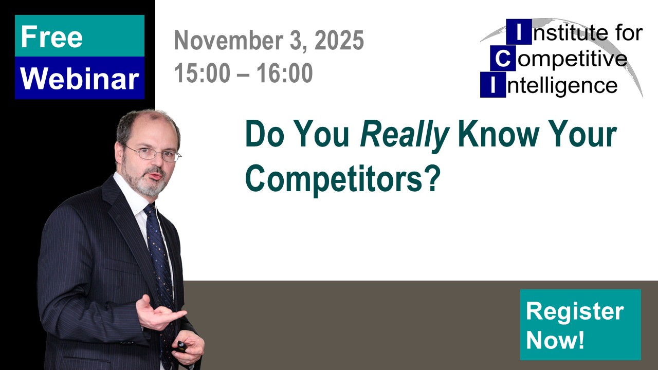 Fundamental Certificate in Competitive Intelligence