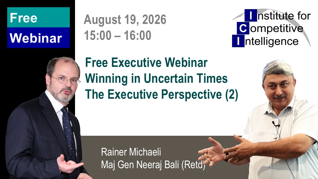 Free Executive Webinar Winning in Uncertain Times The Executive Perspective Part 1
